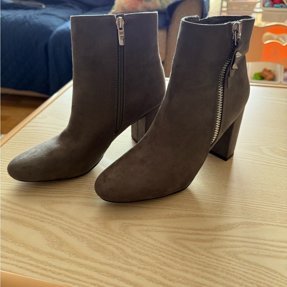 Nine West Charcoal Ankle Boots